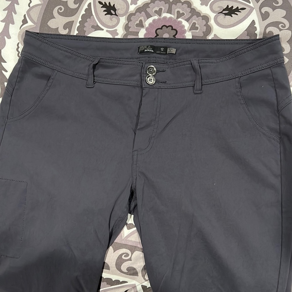 prAna Women's Halle Pant, coal, 12 short inseam